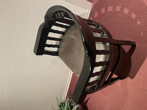 Stuhl Jugendstil Leder  Bild 4