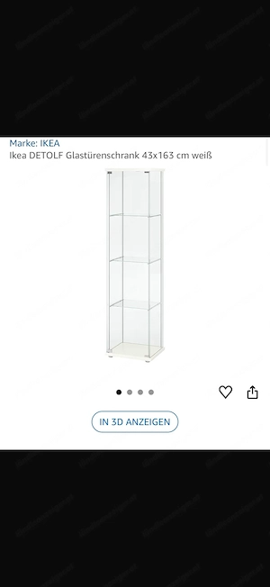 Ikea Vitrine Detolf Glas  Bild 2