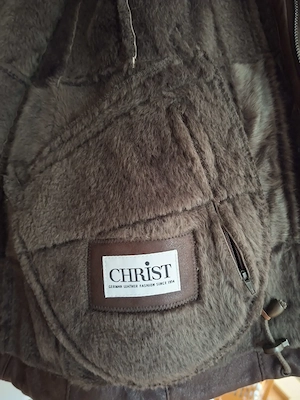 Lederjacke gebraucht, Marke Christ Bild 3