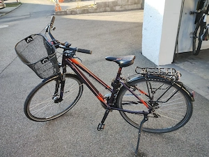 Damenfahrrad + Kindersitz