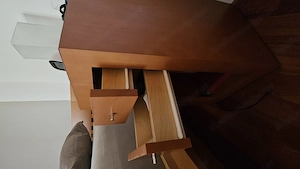 Schlafzimmer aus Buche vom Tischler bestehend aus Doppelbett, Schrank und zwei Nachtkästchen Bild 6
