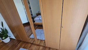 Schlafzimmer aus Buche vom Tischler bestehend aus Doppelbett, Schrank und zwei Nachtkästchen Bild 9