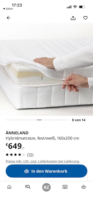 Matratze von IKEA Bild 5