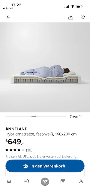 Matratze von IKEA Bild 3