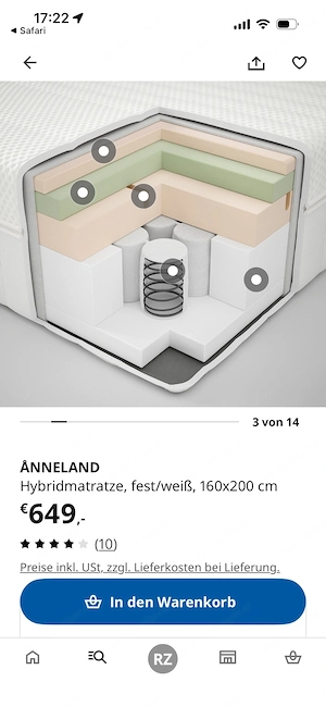 Matratze von IKEA Bild 4