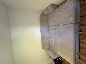 Graue Couch mit Courd Bild 4