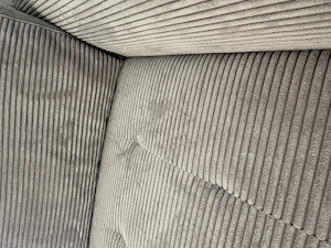 Graue Couch mit Courd Bild 5