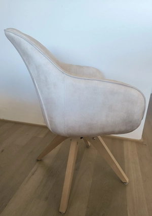 4 Esszimmer Stühle beige  Bild 2