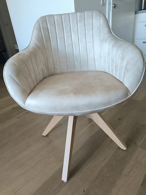4 Esszimmer Stühle beige  Bild 5