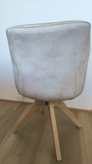 4 Esszimmer Stühle beige  Bild 3