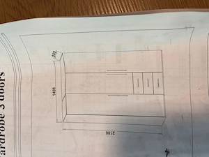 Weißer Schrank mit Spiegel Bild 2