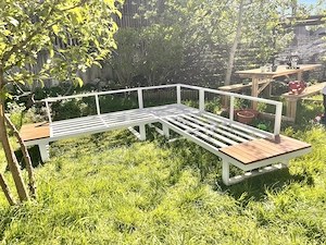 Lounge mit Glastisch Bild 3