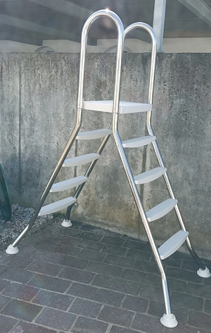 Poolleiter Edelstahl Bild 2