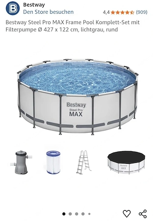 Bestway Frame Pool Set Steel Pro Max 427 x 122 cm