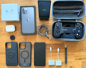 iPhone 13 Pro Max 512GB + AirPods Pro 2 + Backbone + Zubehör (Top Zustand)