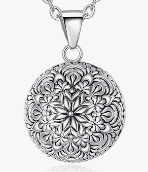 Engelsrufer Bola Schneeflocke Halskette + Anhänger schöner Klang Bild 2