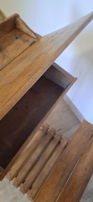 Antike Kinder Schulbank Bild 2