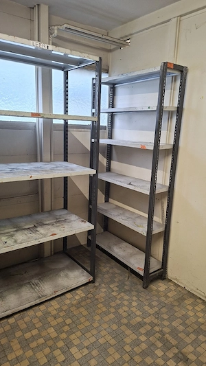 Kellerregal Lagerregal Metallregal Regal aus Metall Schwerlastregal Tragkraft bis 150 kg je Fach Bild 2