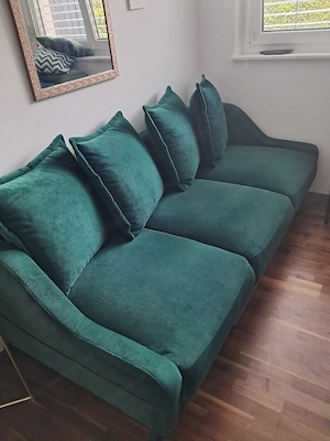 3er Sofa grün Bild 2