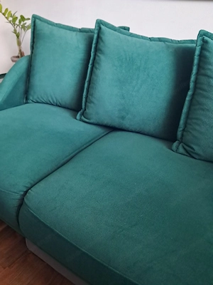 3er Sofa grün Bild 3
