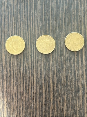 10-Centmünzen Konvolut, 3 Stück