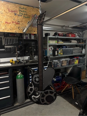 Hochwertige Metall Gitarre   Unikat Bild 4