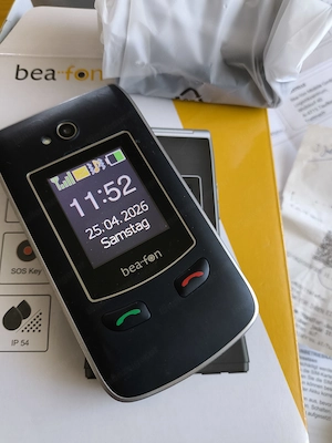 Wenig gebrauchtes Wertkartenhandy BeaFon incl. 40   B.Free Ladebon abzugeben Bild 2