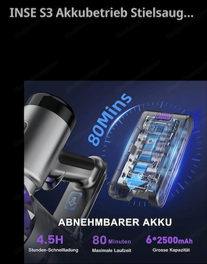 Vaccum Akku Sauger zu verkaufen Bild 2