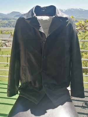 Vintage Lederjacke Montgomery New Tradition   Echtes Rindleder   Größe L   Neuwertig Bild 2