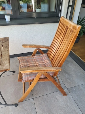 Gartentisch mit 2 Stühlen Bild 5