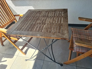 Gartentisch mit 2 Stühlen Bild 3