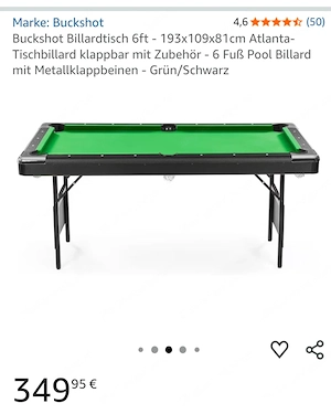 Billard 193 x 109 x 81 Bild 3