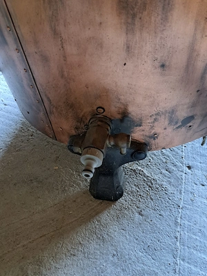 Alter Waschkessel Kupfer  Bild 5