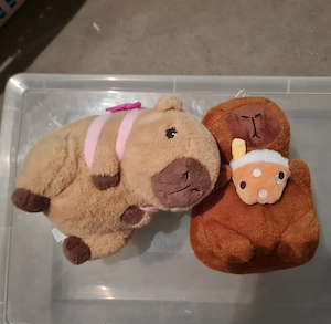 Capybara 2 Stück Kuscheltiere