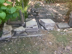 verschiedene Steinplatten