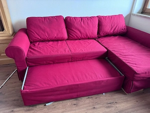 Einzelstück! Coole, praktische Ektorp Ikea Schlafcouch mit Recamiere Bild 3