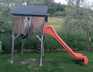 VERSCHENKE -> Spielturm mit Rutsche für Garten Bild 2