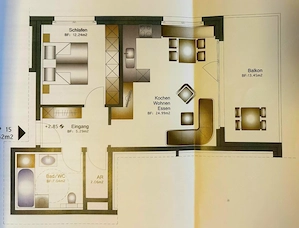 Stilvolle 2-Zimmer-Wohnung mit Sonnenbalkon & Bergblick in begehrter Lage von Lustenau Bild 10