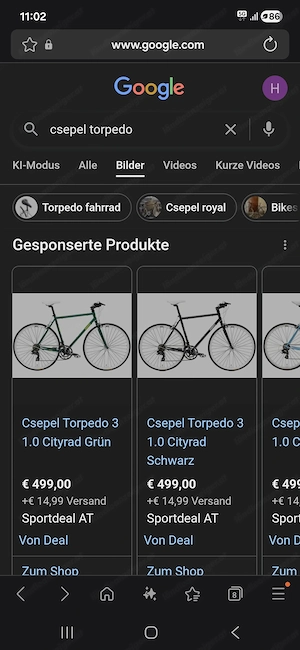 Citybike Csepel Torpedo Bild 5