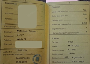 Motorboot Kajütboot Windy 24 *Turbo Diesel* Bild 4