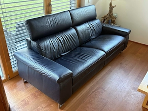 Top Fernsehcouch aus Leder, elektrische Relaxfunktion! Bild 6