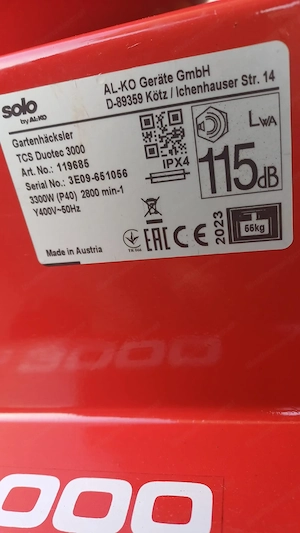 Häcksler Alko Solo Doucut TCS 3000 Bild 3