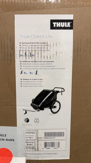 Fahrradanhänger Thule Chariot Lite 2 Doppelsitzer (Originalverpackt) Bild 3