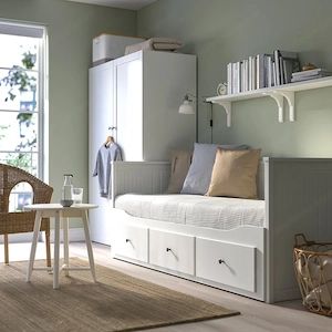 Bett ausziehbar HEMNES ikea Bild 5