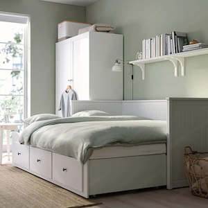 Bett ausziehbar HEMNES ikea Bild 4
