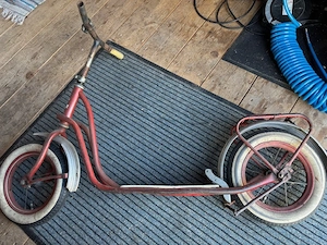 alter Tretroller, Kinderroller, luftbereift, 1970er Jahre Bild 2