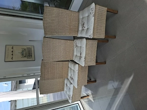 Korbsessel mit Sitzpolster