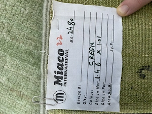 Handgeknüpfter Designer-Teppich (MIACO) aus Pakistan   100x148 cm Bild 2