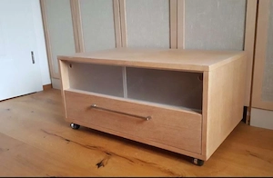 Couch- TV-Tisch, Unikat, Eiche Furnier Bild 2