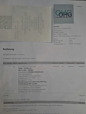 Elektroroller Bild 3